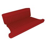 Seat Cover Kit Rear - Vinyl Red/Red Piping Type 1 MGB GT 1965-68 - 643200 - Moss