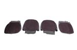 Front Seat Cover Set - Pair - Cloth - Black - RP1458BLACK