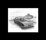 Triumph 2000 MK2 Saloon Personalised Portrait in Black and White - RM8273BW