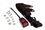 Static Seat Belt Kit Single 30cm Stalk Black - 719918A30BLACK - Securon