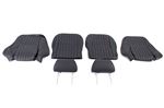 Mk1 Type Leather Seat Cover Kit - Black/Black Piping - RP1641BLACK