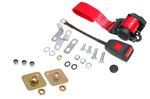 Front Seat Belt Kit - 3 Point Inertia Reel - Each - Red - RH5159RED - Securon