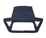 Triumph Stag Mk1 Hood Cover - Navy Blue German Mohair - Beige Headlining - Rear Quarter Windows - 815551MOHBLUE