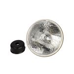 Headlamp 7" H4 LHD PL700 Internal Chromed Tri-Bar Non Pilot - 8610LC - Lucas Classic