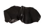 Triumph TR7 Headrest Covers - Large Type D - Black Vinyl - Pair - XKC3898PACOVER