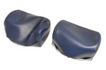 Triumph TR7 Headrest Covers - Small Type - Blue Vinyl - Pair - YKC4249JJCOVER