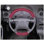 Steering Wheel Leather Cover Black/Red 1989-97 - 900-527 - Wheelskins