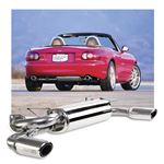 Exhaust Back Box S/Steel Dual Tip 1989-97 - 903-713 - Racing Beat