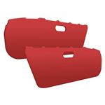 Door Trim Panel Leather Covered ABS (pair) Bright Red 1989-97 - 908-248