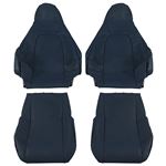 Seat Cover Leather (pair) Dark Blue 2001-05 - 908-378