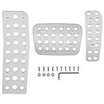 Pedal Rubber Set Aluminium Matte Finish 2006-15 - 909-255 - Cobalt