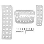 Pedal Rubber Set Aluminium Matte Finish Roadster Logo 2006-15 - 909-256 - Cobalt