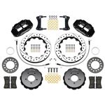 Big Brake Kit Black Vented Slotted Drilled Front (6 pot) 327mm - 909-821 - Wilwood