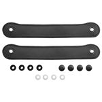 Door Pull Strap Black Leather Black Stitching (pair) 1989-97 - 910-122 - Jass Performance