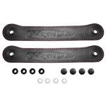 Door Pull Strap Black Leather Red Stitching with Roadster Logo (pair) 1989-97 - 910-125 - Jass Performance