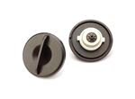 Fuel Filler Cap Non Locking Black Vented Flat Turn Design - ADU6581A - Aftermarket