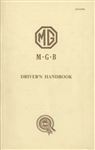Drivers Handbook - MGB - 1962-1963 - AKD3258BGR - OTP