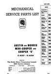 Mechanical Service Parts - Mini Cooper and S Mk1 - 1959-1967 - AKD3509GR - OTP