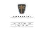 Drivers Handbook - Mini Cabriolet - 1991-1993 - AKM6775GR - OTP