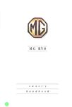 Drivers Handbook - MG RV8 - 1992-1996 - AKM7144GR - OTP