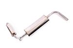 Stainless Steel Exhaust Silencer - Cross Box - Rear - Midget and Sprite - AN336SS