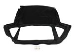 Hood Cover - Black Mohair - Fixed Rear Window without Header Rail - BHH905MHWOHR