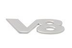 V8 Badge - Silver - BRC6484