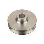 Alternator Pulley 75mm Aluminium Dia 15mm Shaft C39 C40 and C42 - C13594A - Powerlite