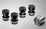 Locking Wheel Nut Set Black Flat Type - C2D42935 - Genuine