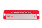 Commission Number Plate - G23N-F - CRCP354