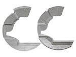 Brake Disc Mudshields Front Pair Galvanized - DA2860 - Britpart