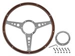 Steering Wheel - 15 inch Riveted Wood Rim - DA3920 - Mountney