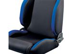 Front Outer Seat R100 Black/Blue (single) - DA7302 - Sparco