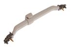 Handle assembly-roof trim grab - Clear Grey, with coat hook - EDN100290LPY - Genuine MG Rover