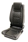 2nd Row Premium High Back 3 Seats Diamond Black XS - EXT0103DXSB - Exmoor