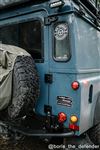 Defender Billet Aluminium Rear Full Door Hinge Set - Black - EXT014140 - Exmoor
