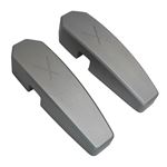 Bracket Windscreen Frame Pair - Aluminium Gun Metal Grey - EXT014153 - Exmoor