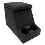 Cubby Box Premium XL Full Black Leather Black Stitch - EXT024PREMBL - Exmoor