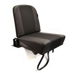 Inward Facing Tip-Up Seat Black Leather - EXT050BL - Exmoor
