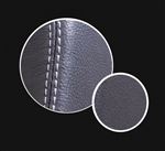 Forward Facing Lock and Fold Kit LH XS Black Vinyl Twin White Stitch - EXT053XSVINYLLH - Exmoor