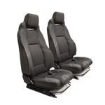 Elite Mk2 Seat Pair XS Black Rack Leather - EXT300XSBR - Exmoor