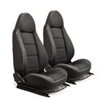 Modular Seats Pair XS Black Rack Leather - EXT301XSBR - Exmoor