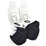 Front Seat Retrim Kit Black Leather and Stitch - EXT3071BL - Exmoor