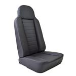 2nd Row Classic High Back Single Black Leather - EXT350BL - Exmoor