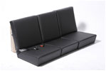 Front Outer Seat Base Black Vinyl - EXT374BV - Exmoor