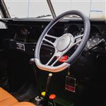 Bedrock Steering Wheel with 48 Spline Boss Silver - EXT90067 - Exmoor Trim