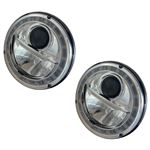 Headlamp 7" LED Chrome (pair) With Indicator - RHD - LL1904INDW - Wipac