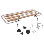 Boot Rack S/Steel and Wood Slats - GAC4005SS