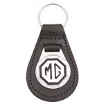 Key Ring - MG Octagon Black/Chrome - GAC4037BLC