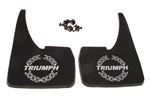 Rear Mudflaps with Laurel Wreath logo and Fittings - GAC6002X